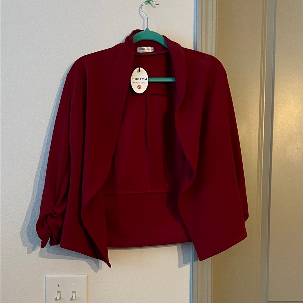 Pogtmm Red Women's Blazer